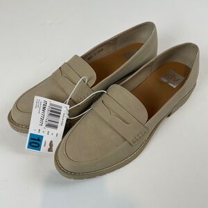 DV by Dolce Vita Ladies' Size 10 Lug Loafer Shoes Tan Cream NEW W TAGS NO BOX